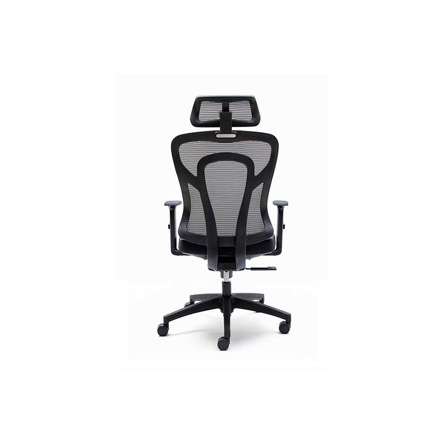 Silla de oficina Cali con asiento tapizado en tela flex