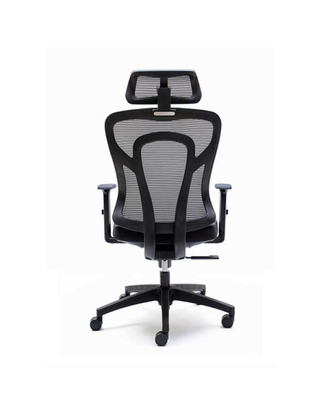 Silla de oficina Cali con asiento tapizado en tela flex