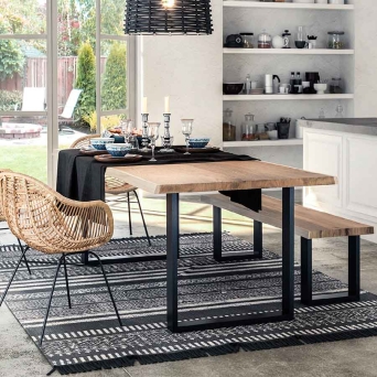 Mesa Brut CN | Mesas de comedor madera maciza en Muebles Lara 2