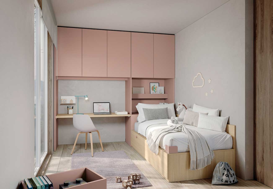 Dormitorio juvenil con escritorio Stay Young 6