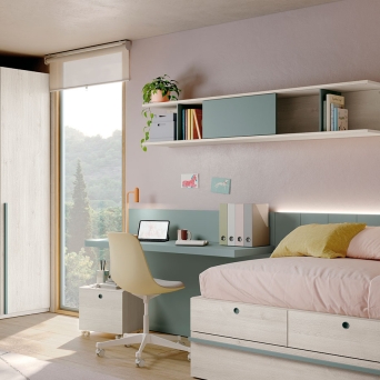 Dormitorio juvenil Stay Young composición 24 2