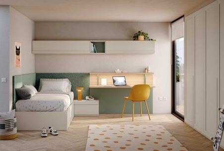Dormitorio juvenil con escritorio