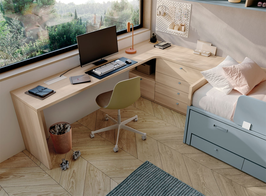 Escritorio del dormitorio juvenil