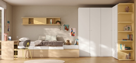 Dormitorio juvenil fresco