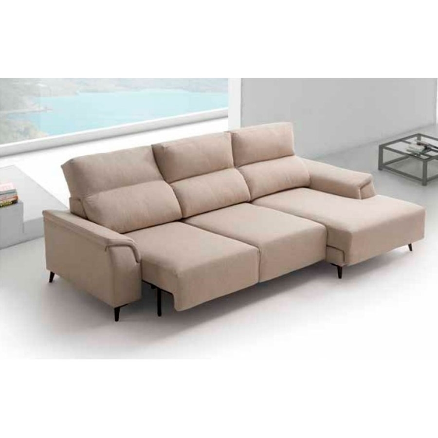 Chaiselongue deslizante Bross con tapizados personalizables que se adapta a distintos espacios como el salón
