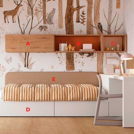 Habitación juvenil moderna