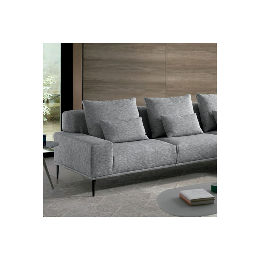 Dove chaiselongue con pata metálica