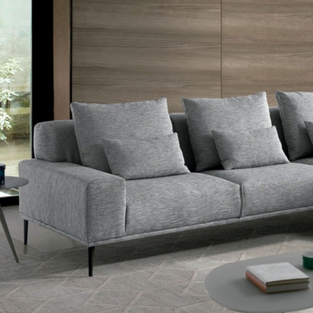 Dove chaiselongue con pata metálica