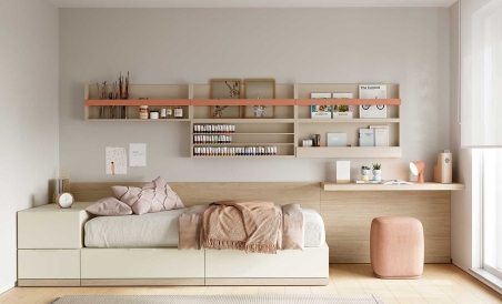 Dormitorio juvenil Flow 8 | Jotajotape en Muebles Lara