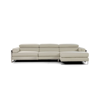 Chaiselongue tapizada en piel