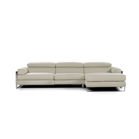 Chaiselongue tapizada en piel