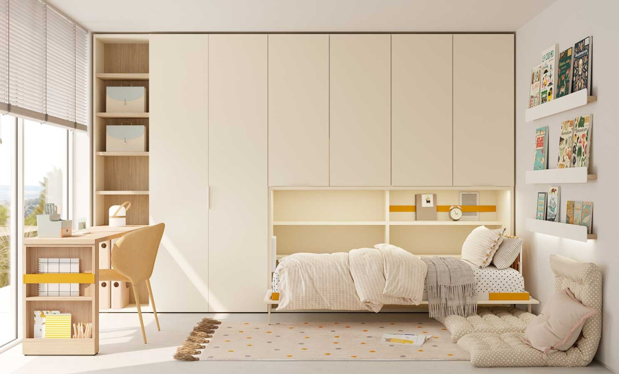 Dormitorio juvenil fabricado en melamina