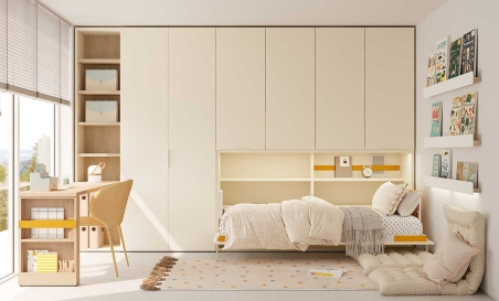 Dormitorio juvenil fabricado en melamina