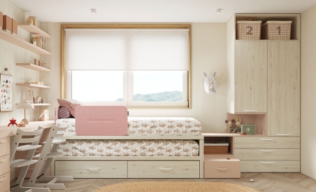 Habitación juvenil fabricada en melamina