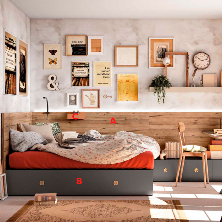 Habitación juvenil completa