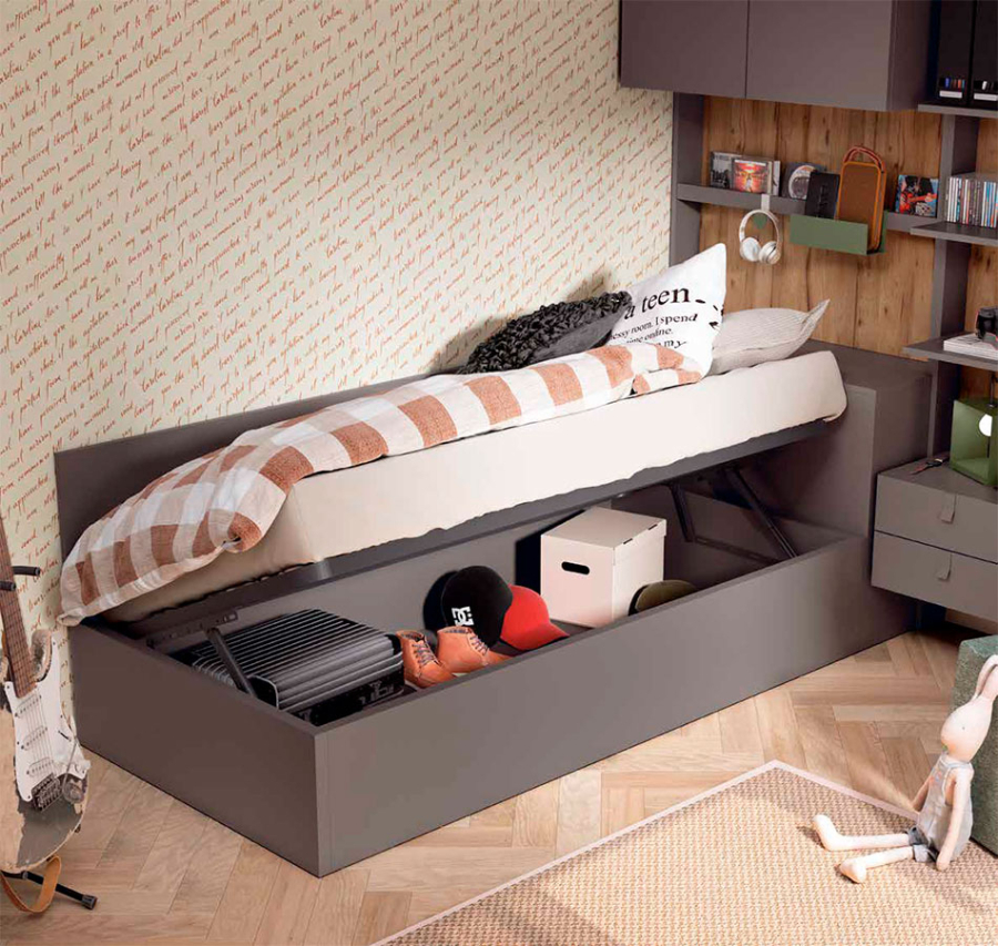 Cama abatible con arcón