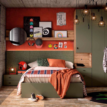 Dormitorio juvenil Delulu 39 Muebles Ros