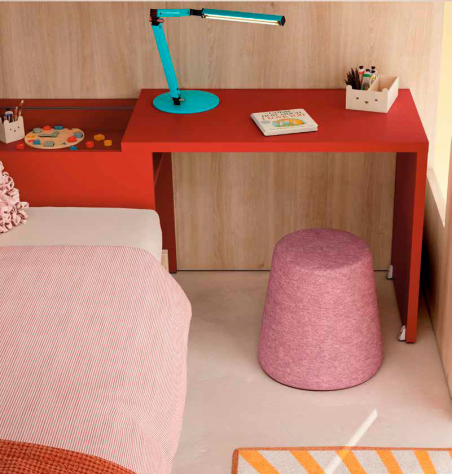 Habitación juvenil con escritorio extraíble Delulu 44