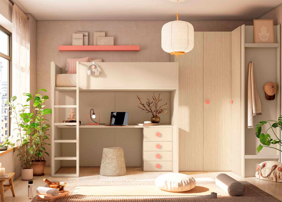 Habitación juvenil Delulu 46 Muebles Ros