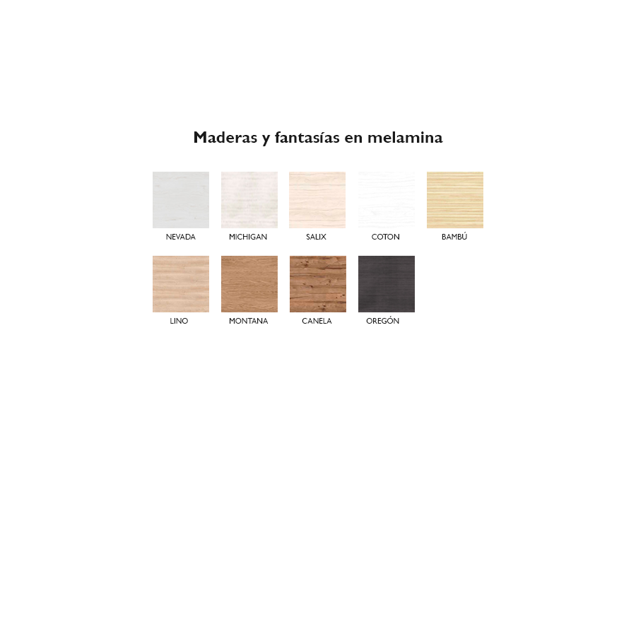 Acabados melamina Muebles Ros