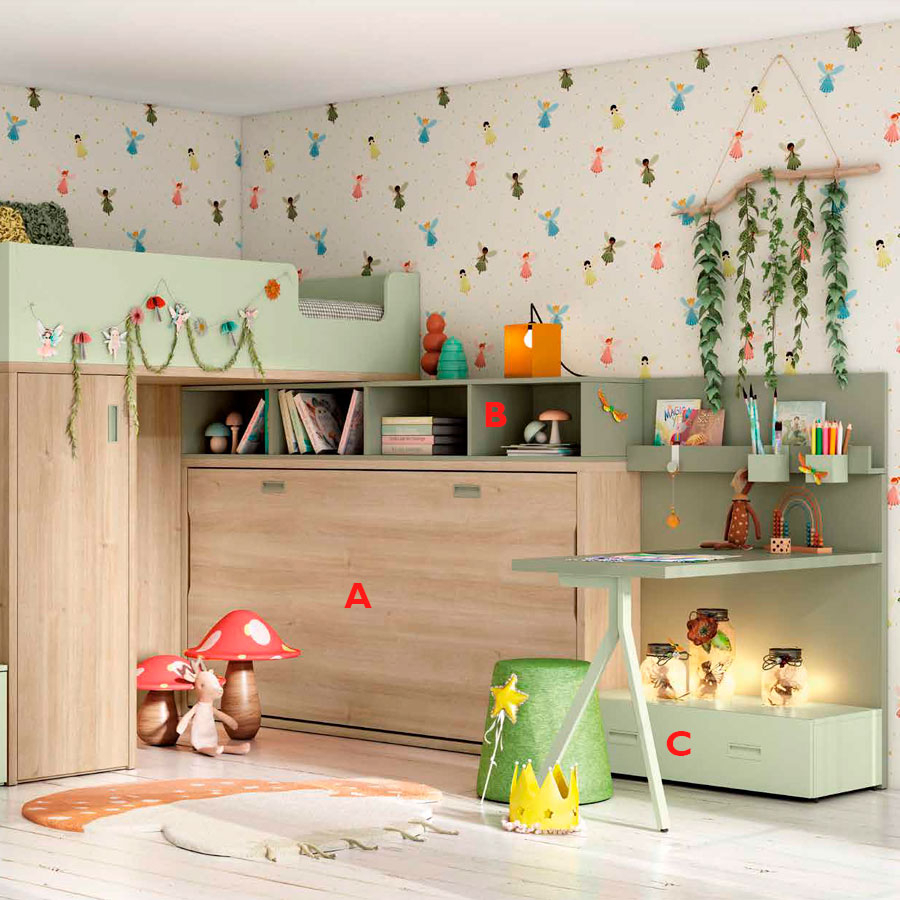 Dormitorio juvenil Muebles Ros en Muebles Lara