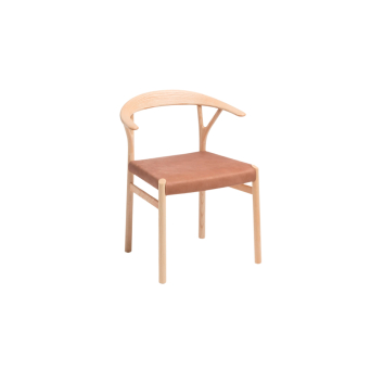 Silla Oslo Midj con estructura de madera de fresno
