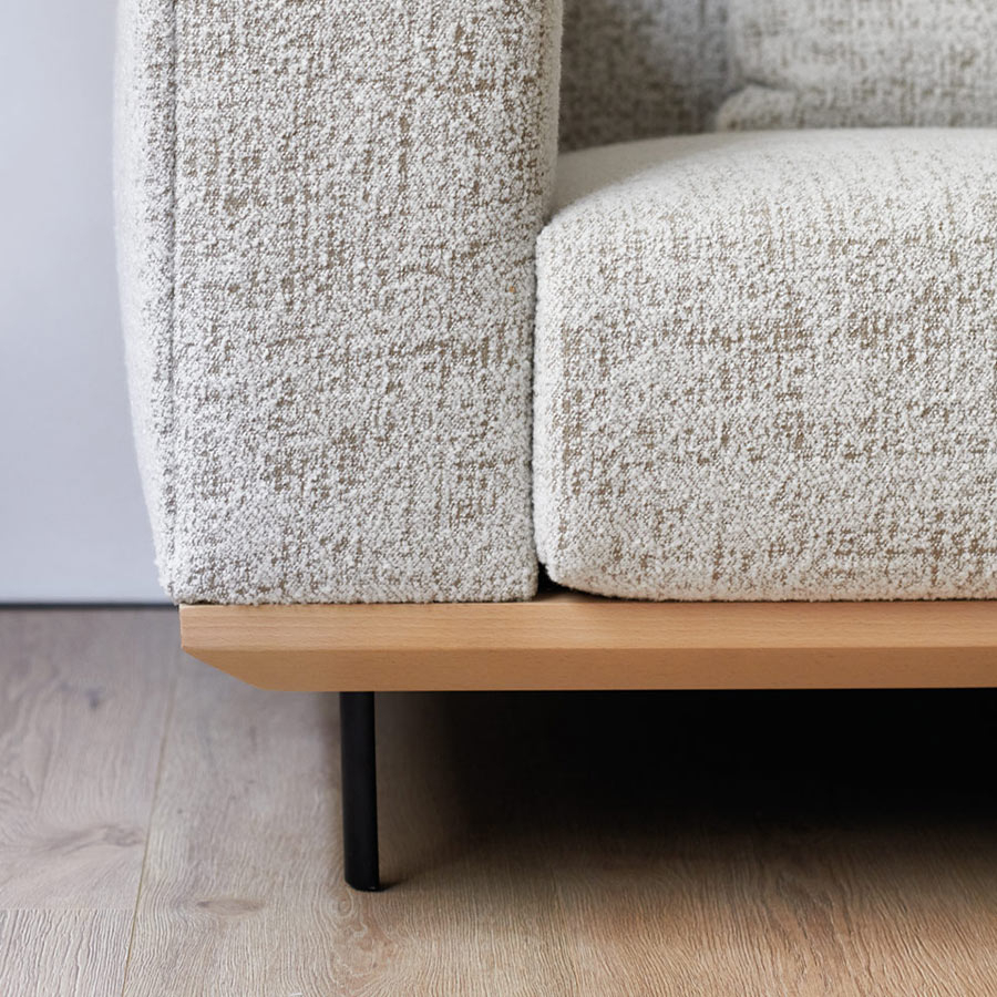 Sofá Noah base madera