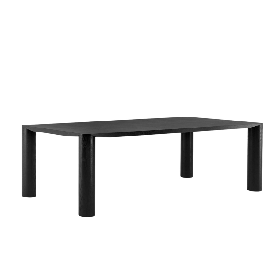 Mesa Eggen de la firma italiana Midj en madera color negro