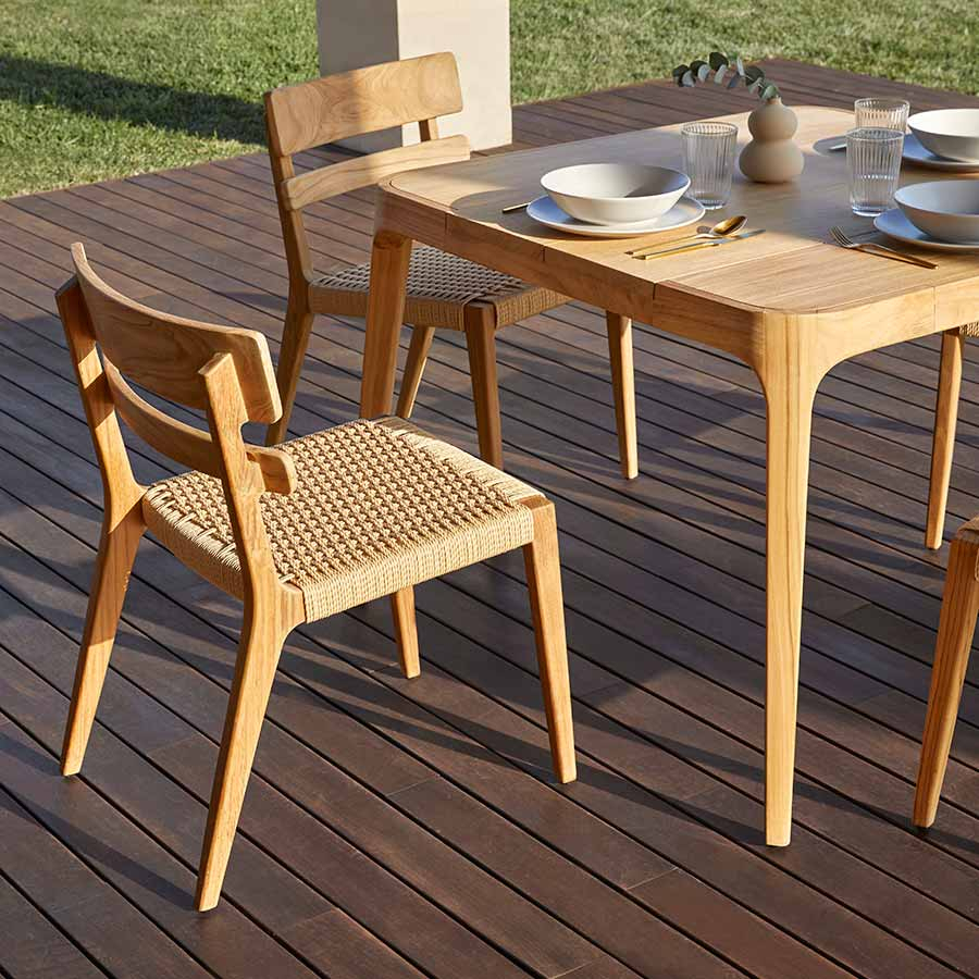 Silla Paralel teca