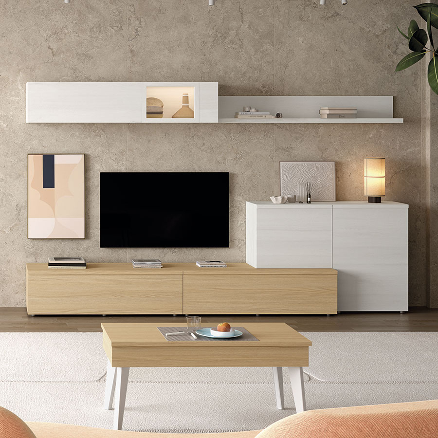 Salón Neo 301, fabricada en melamina de primera calidad