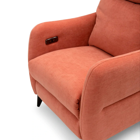 Detalle de la botonera del sillón relax Oliver