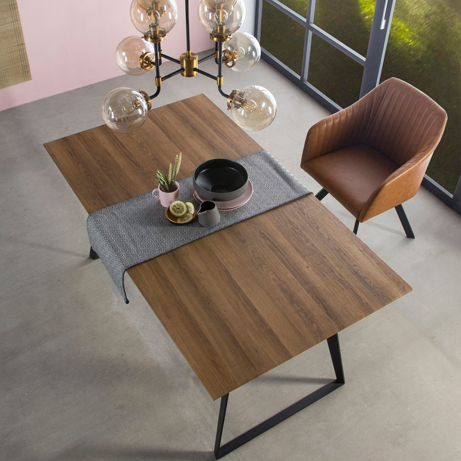 Ambiente de mesa de comedor DT-110 extensible