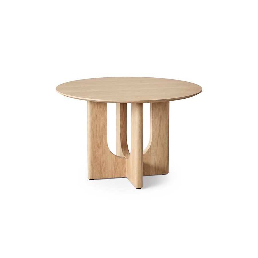 Mesa DT-528 fabricada en chapa de roble natural