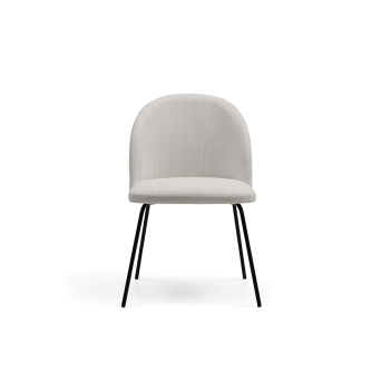 Silla Domo PMT tapizada en tela con pata metálica 2