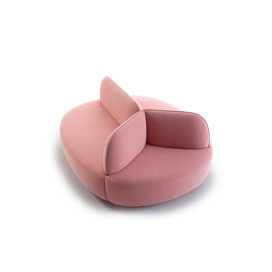Sofá La Isla de la firma Sancal en medida de 192cm. color rosa