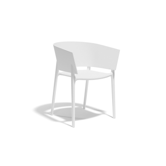 Sillón África de Vondom, de polipropileno acabado blanco