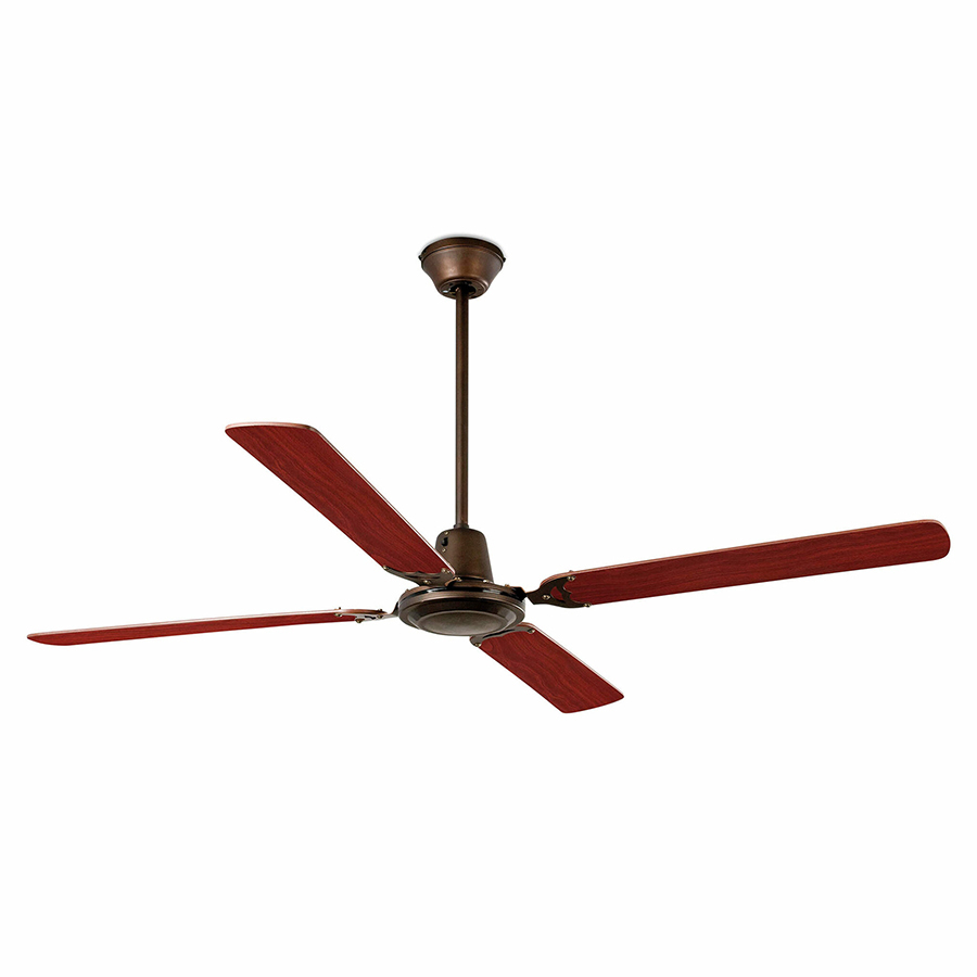 Ventilador de techo Malvinas de Faro Barcelona, en acero y palas de madera