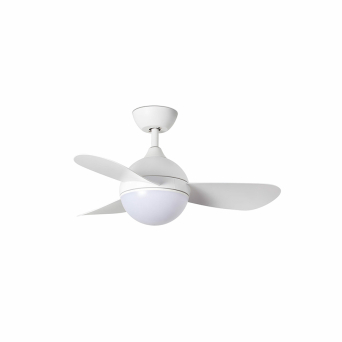 Ventilador de techo Hvar de Faro Barcelona acabado blanco con luz regulable