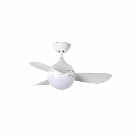 Ventilador de techo Hvar de Faro Barcelona acabado blanco con luz regulable