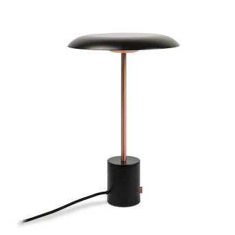 Lámpara Hoshi de Faro Barcelona,de acero y en acabado dorado satinado y negro mate 2