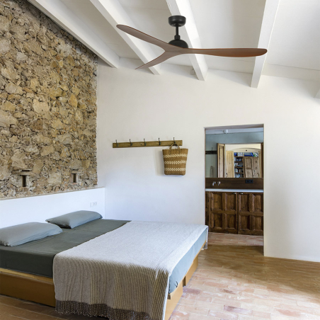 Ventilador de techo Gotland de Faro	Barcelona en ambiente de dormitorio