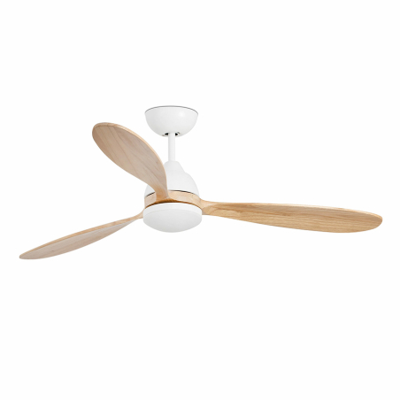 Ventilador de techo Poros de Faro Barcelona, acabado blanco