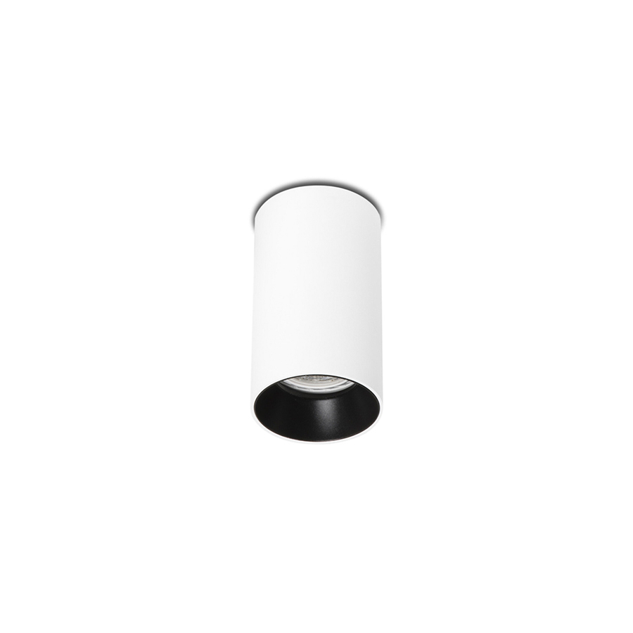 Lámpara Plafón Stan de Faro Barcelona, acabado blanco, fabricada en aluminio