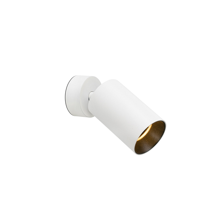 Lámpara proyector Stan de Faro Barcelona, acabado blanco mate