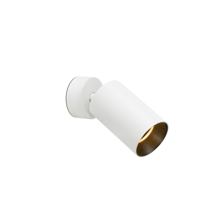 Lámpara proyector Stan de Faro Barcelona, acabado blanco mate