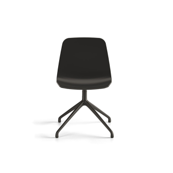 Comprar Silla Maarten con base piramidal acabado negro, de la firma Viccarbe