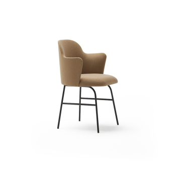 Silla Aleta con brazo de Viccarbe, con patas de metal y tapizada 2