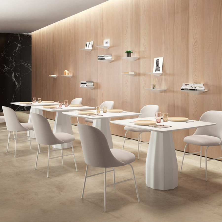 Mesa Burin blanca viccarbe ambiente