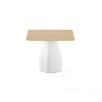 Mesa Burin cuadrada blanca viccarbe 2
