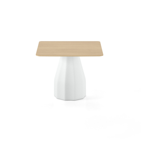 Mesa Burin con tapa de chapa natural de Roble Muebles Lara